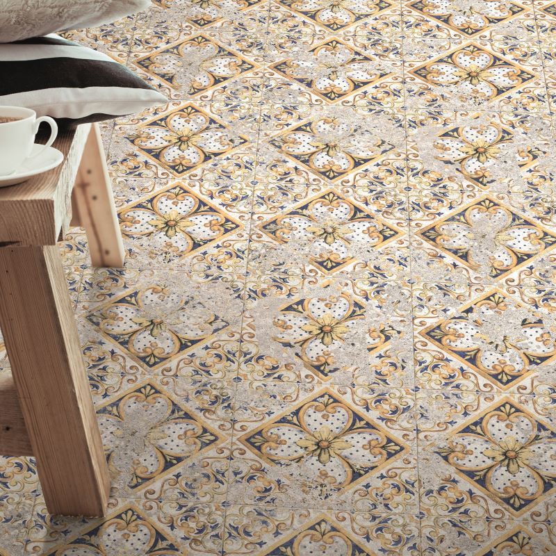 Antica Coimbra Matt 20 x 20cm Wall & Floor Tile in a room setting