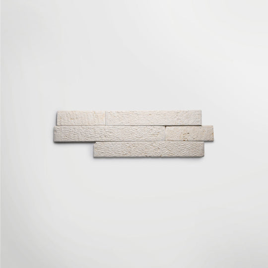 Biblical Ivory Textured 10cm x Random Length Wall Tile - alternate view