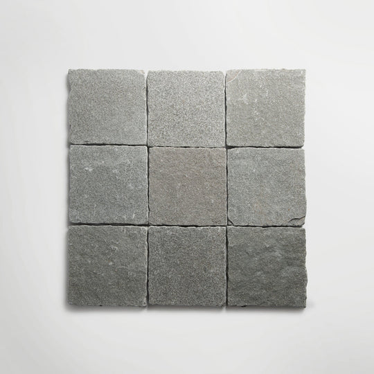 Bordeaux Blue Squares Tumbled 20 x 20cm Wall & Floor Tile - alternate view