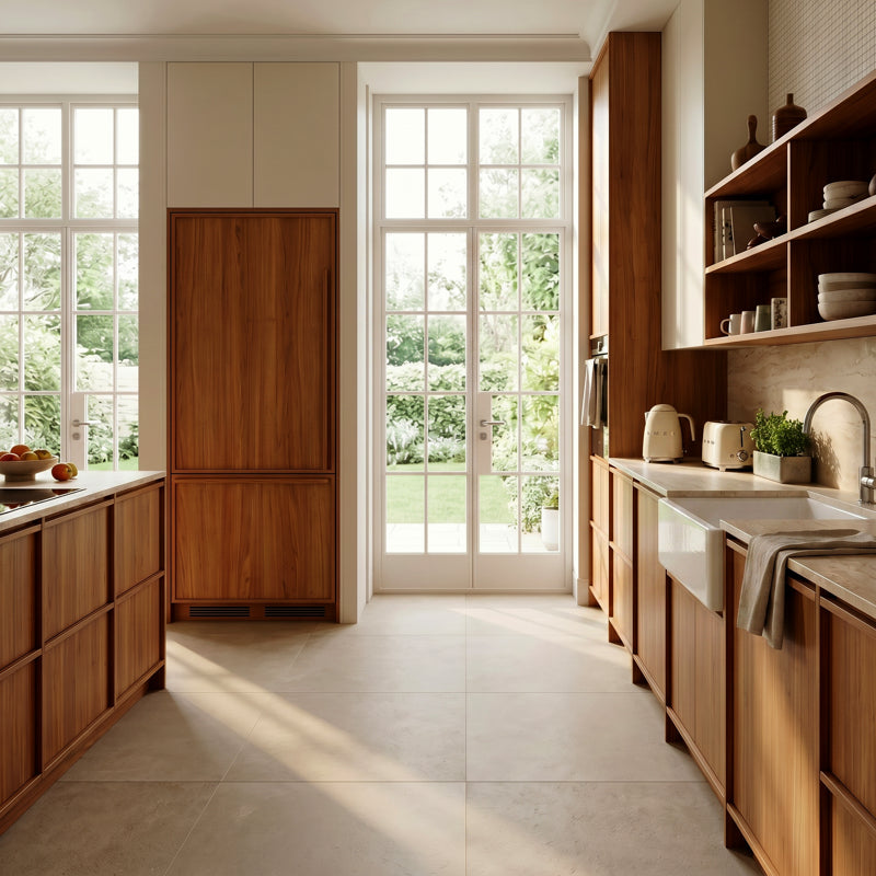 Calma Matt 60 x 60cm Floor Tile in a room setting