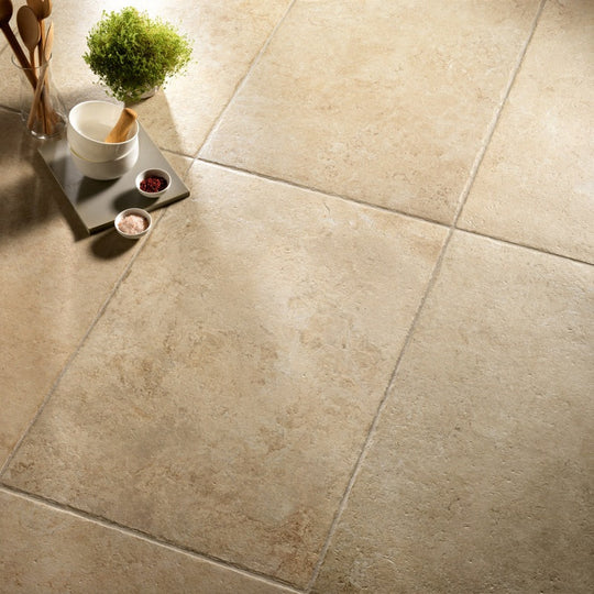 Chateaux Beige Matt 90 x 90cm Wall & Floor Tile - alternate view