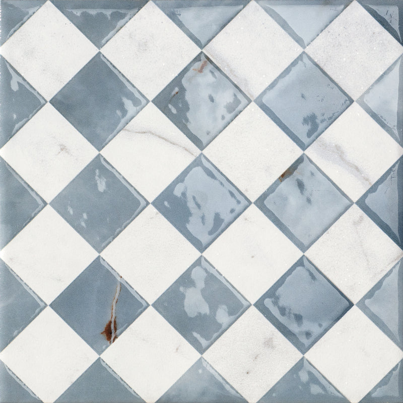 DC Amore Floriana Statuario Matt 20 x 20cm Wall & Floor Tile in a room setting