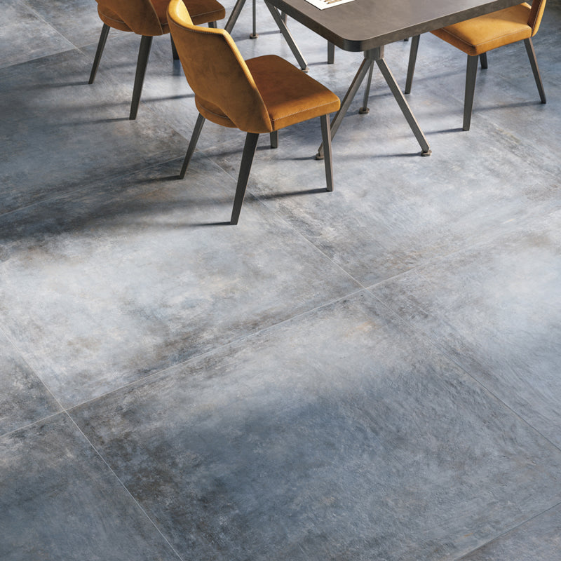 Elements Earth Lapis Matt 80 x 80cm Wall & Floor Tile in a room setting