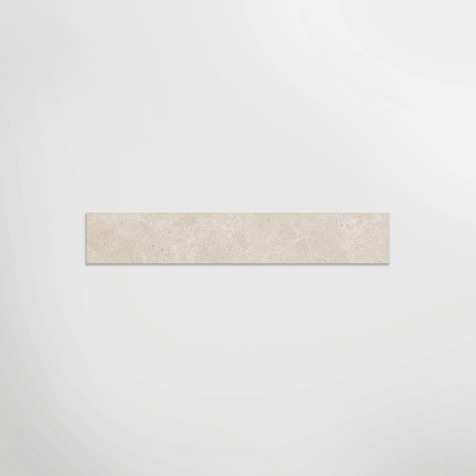 Elements Limestone Hauteville Cream Matt 90 x 7.5cm Skirting in a room setting