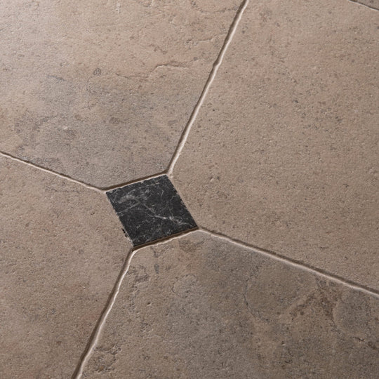 English Heritage Belsay Blue Beige Octagon Tumbled 40 x 40cm Wall & Floor Tile - alternate view