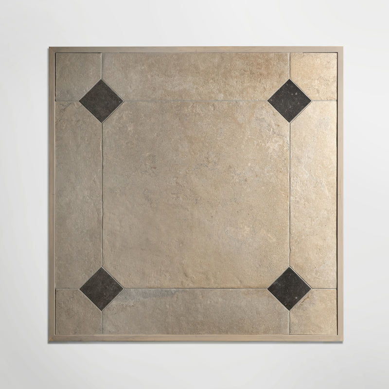 Hampton Golden Octagon Matt 60 x 60cm Wall & Floor Tile in a room setting