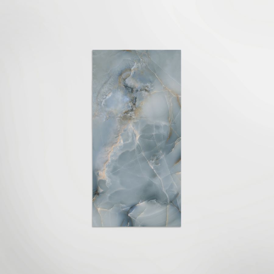 Mirrored Marble Onice Sky A Polished 120 x 60cm Wall & Floor Tile