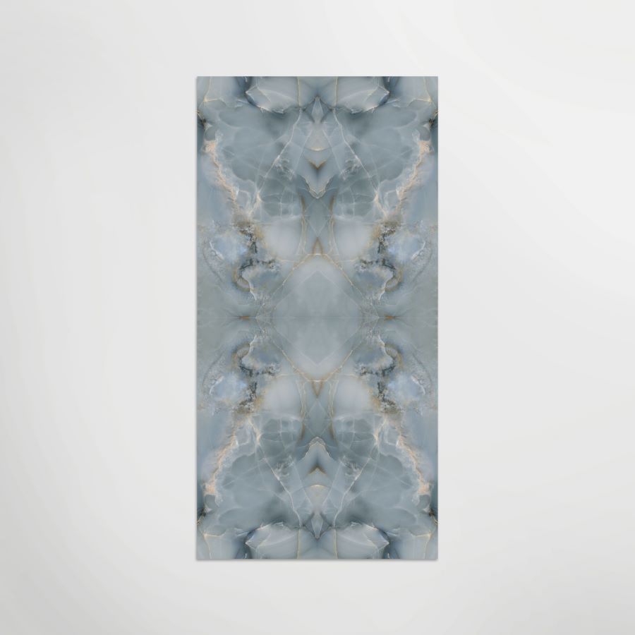 Mirrored Marble Onice Sky A Polished 120 x 60cm Wall & Floor Tile