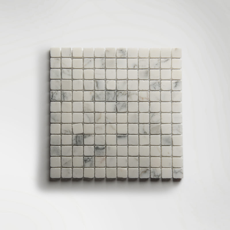 Roman Calacatta Gold Mosaic Honed 30 x 30cm Wall & Floor Tile - Marble - Cream & Beige