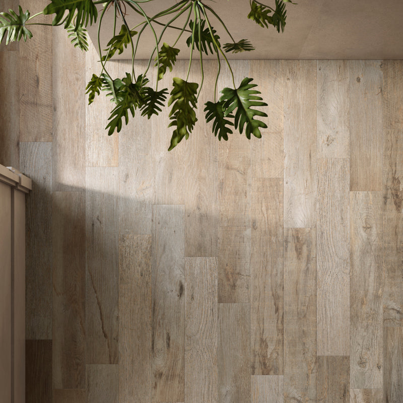 Saint Wood Rustic Walnut Matt 60 x 10cm Wall & Floor Tile