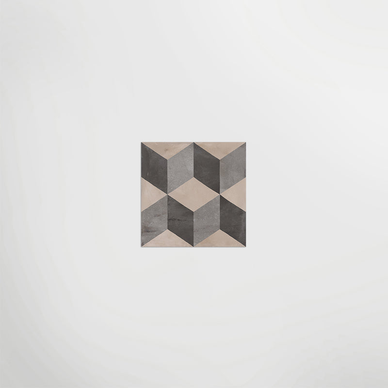 Tessa Cubo Multi Matt 20 x 20cm Wall & Floor Tile