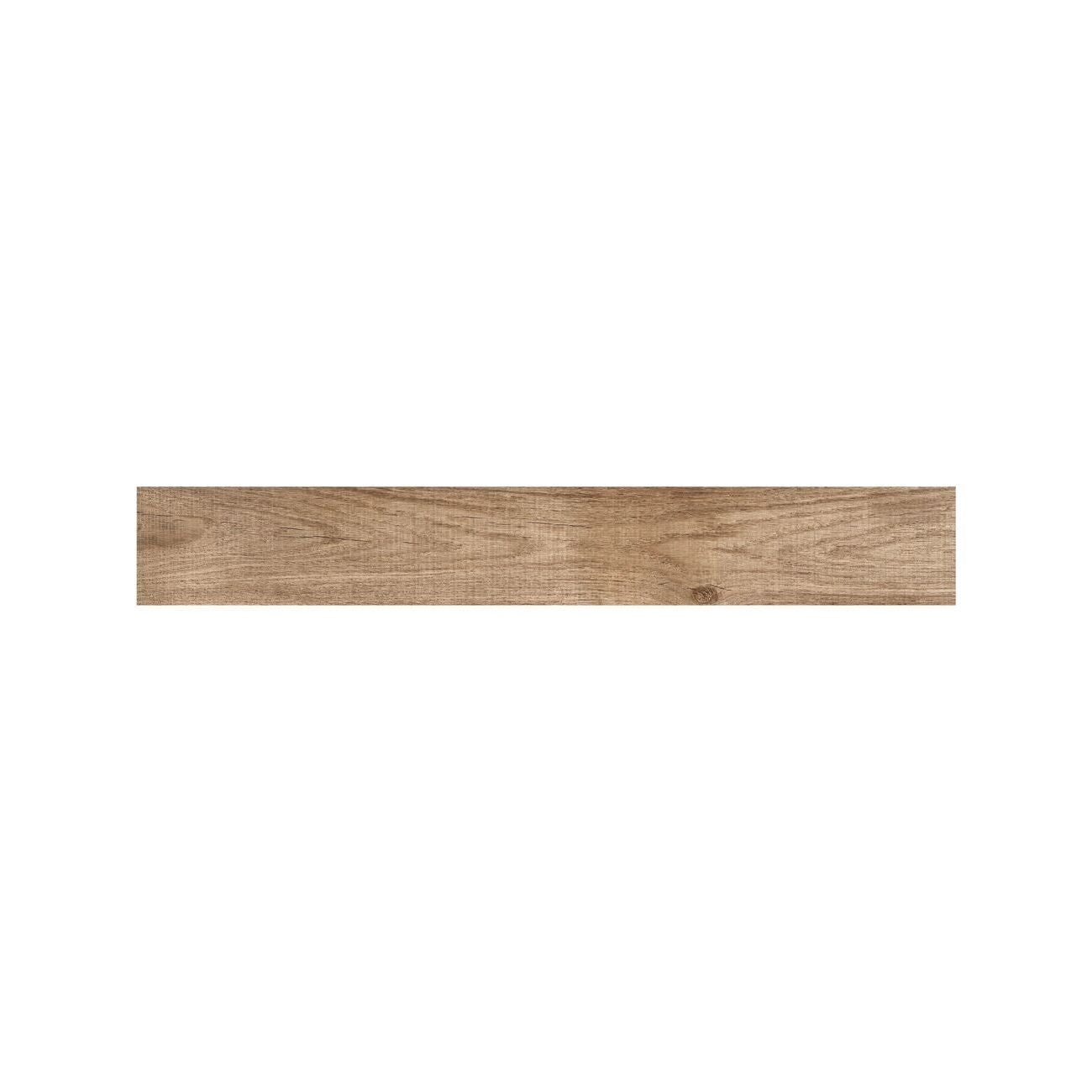 Close detail of grain and knots on a Lyndhurst Walnut herringbone porcelain batten