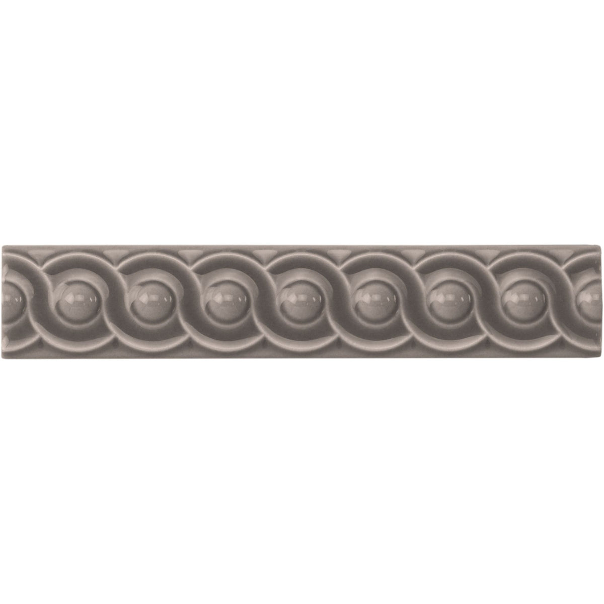 London Stone Scroll Moulding Ceramic Wall Tile 152x29mm - Gloss