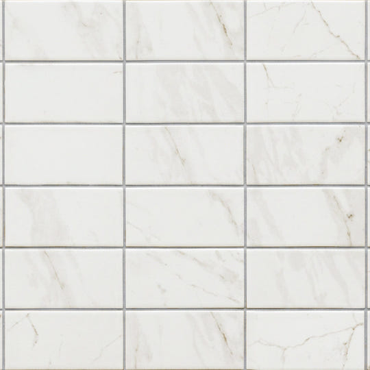 Malmo Base White Rectangle Wall Tile - alternate view