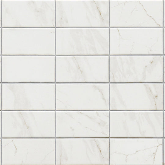 Malmo Base White Rectangle Wall Tile - alternate view