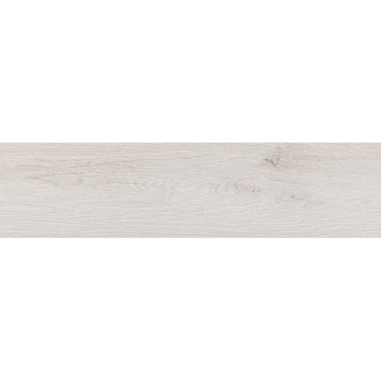Landes Blanco light-colored wood effect tile with subtle natural grain and faint imperfections for flooring use