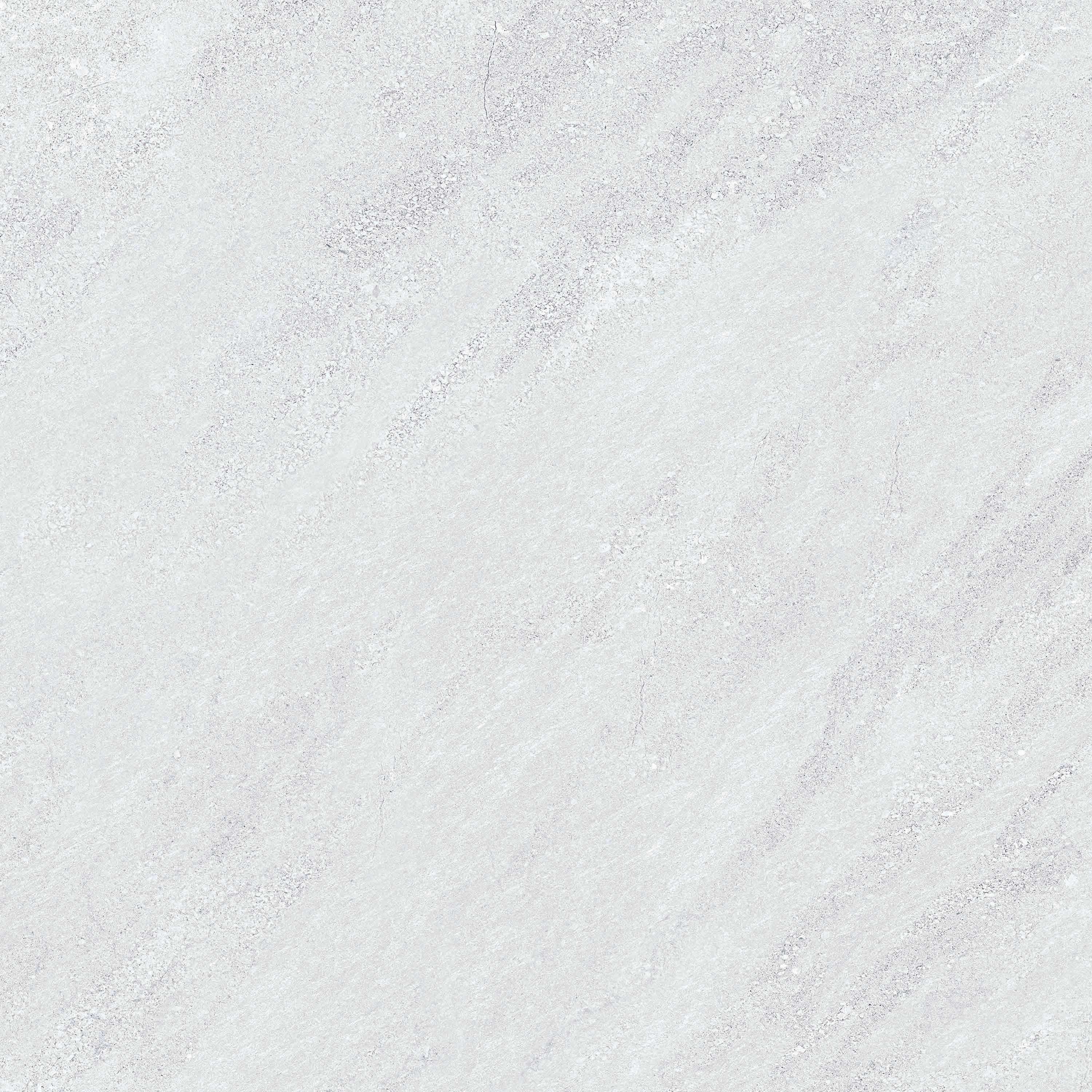 Klifface white matt 60 x 60cm tile featuring white marble pattern with subtle gray veining and a matte finish