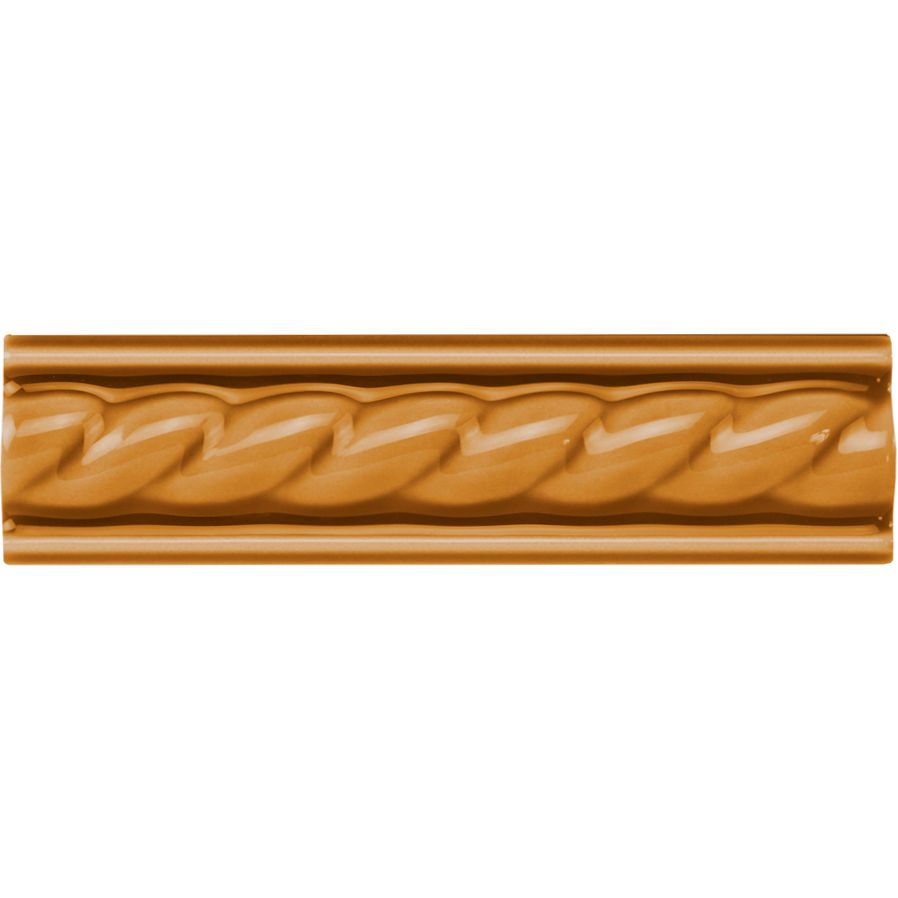 Ochre Rope Moulding Ceramic Wall Tile 152x40mm