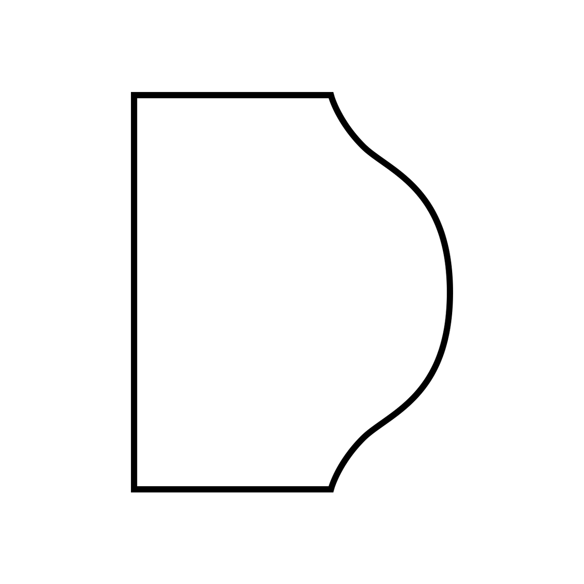 Omega Moulding Side Profile