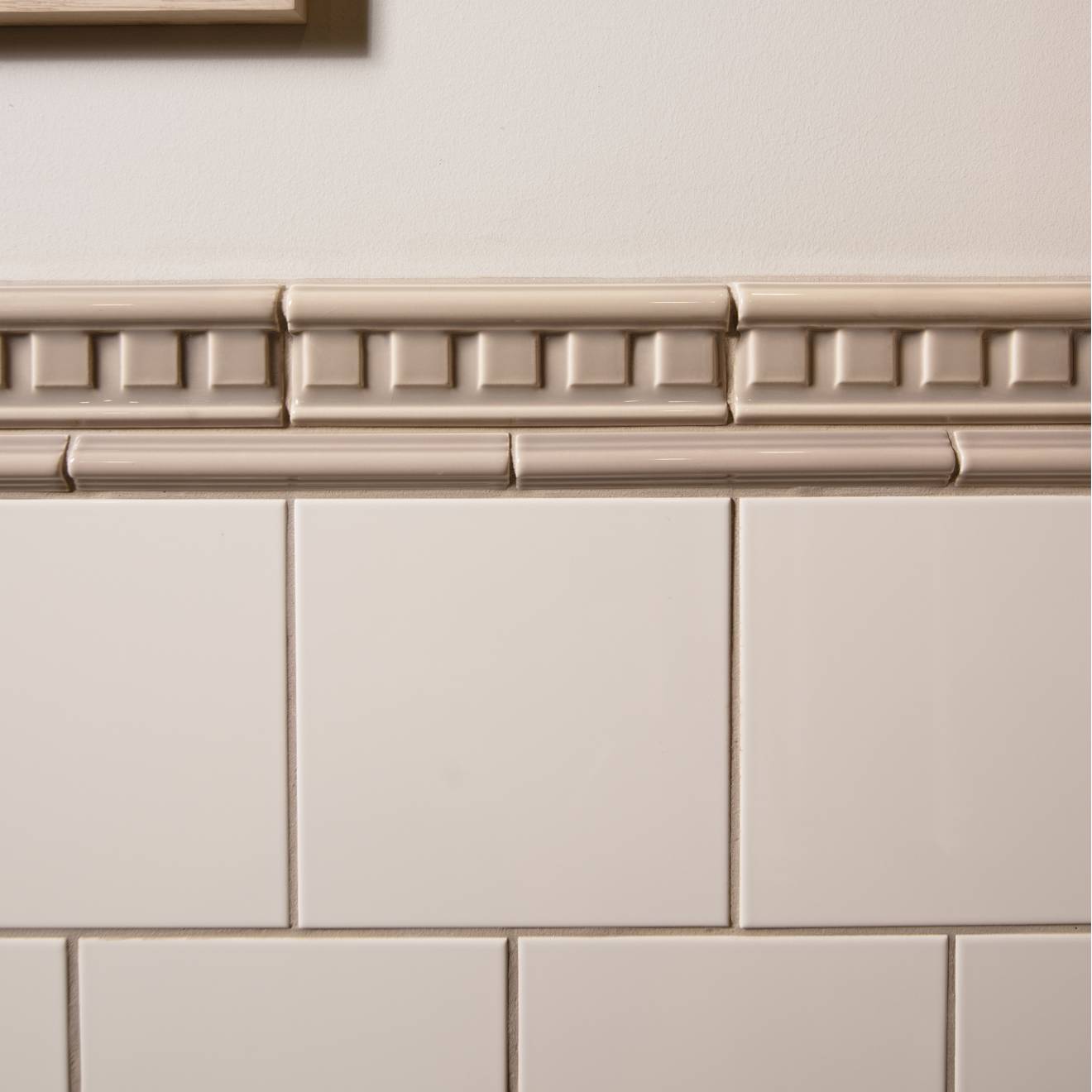 Palladian Beige Astragal Moulding Ceramic Wall Tile 152x21mm