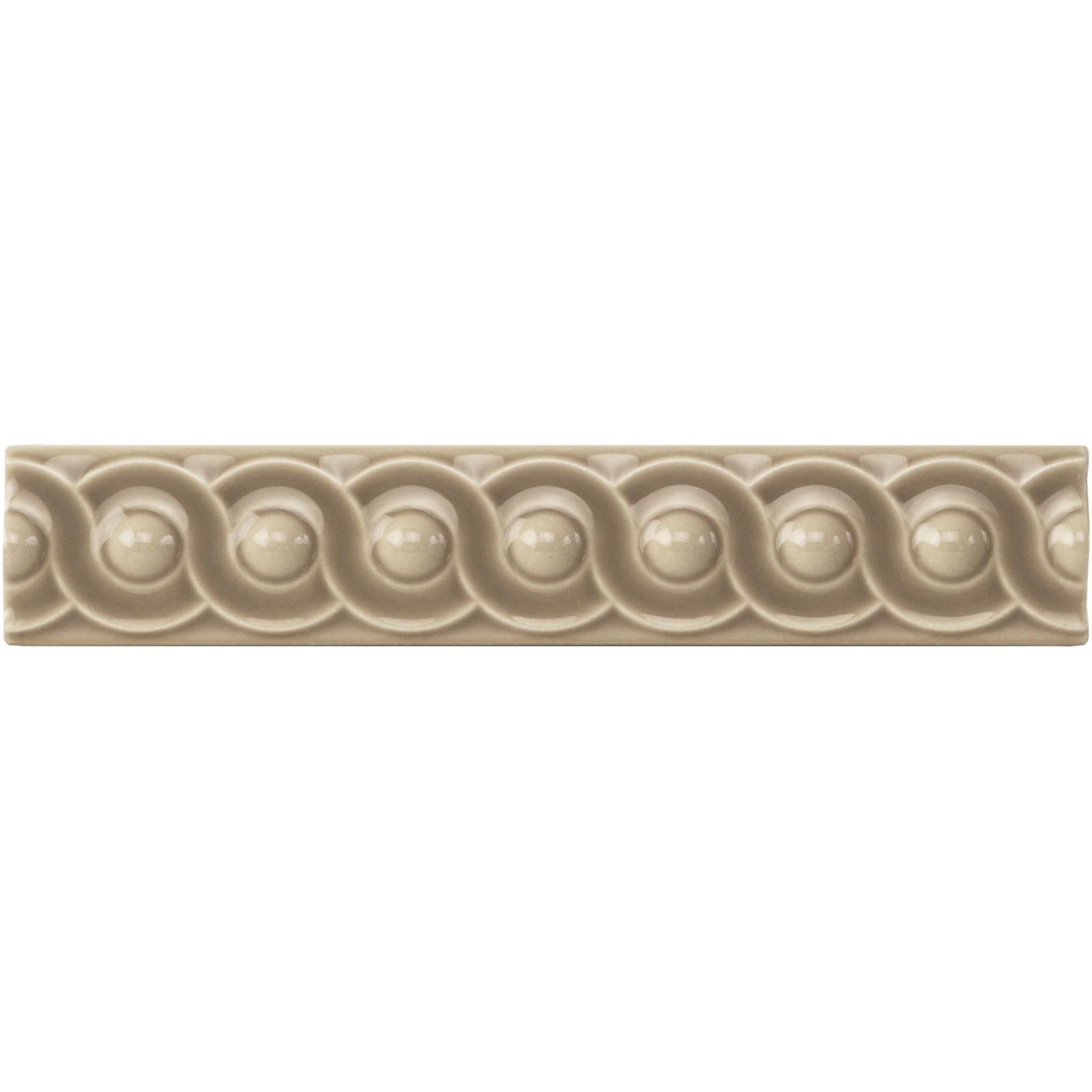 Palladian Beige Scroll Moulding Ceramic Wall Tile 152x29mm