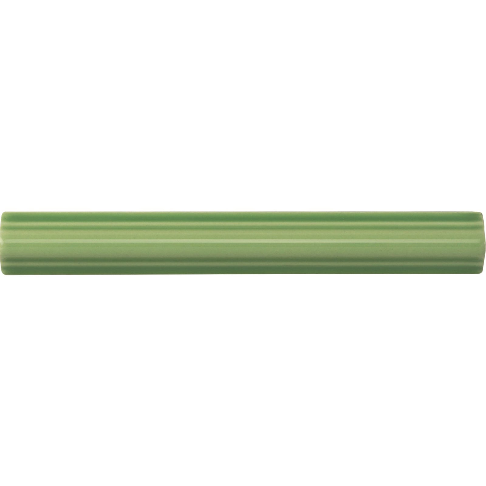 Palm Green Astragal Moulding Ceramic Wall Tile 152x21mm