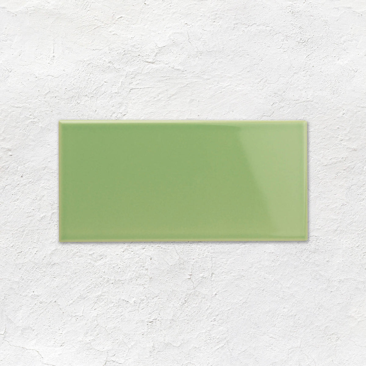 Palm Green Half Tile 152x76mm - Ceramic - Gloss