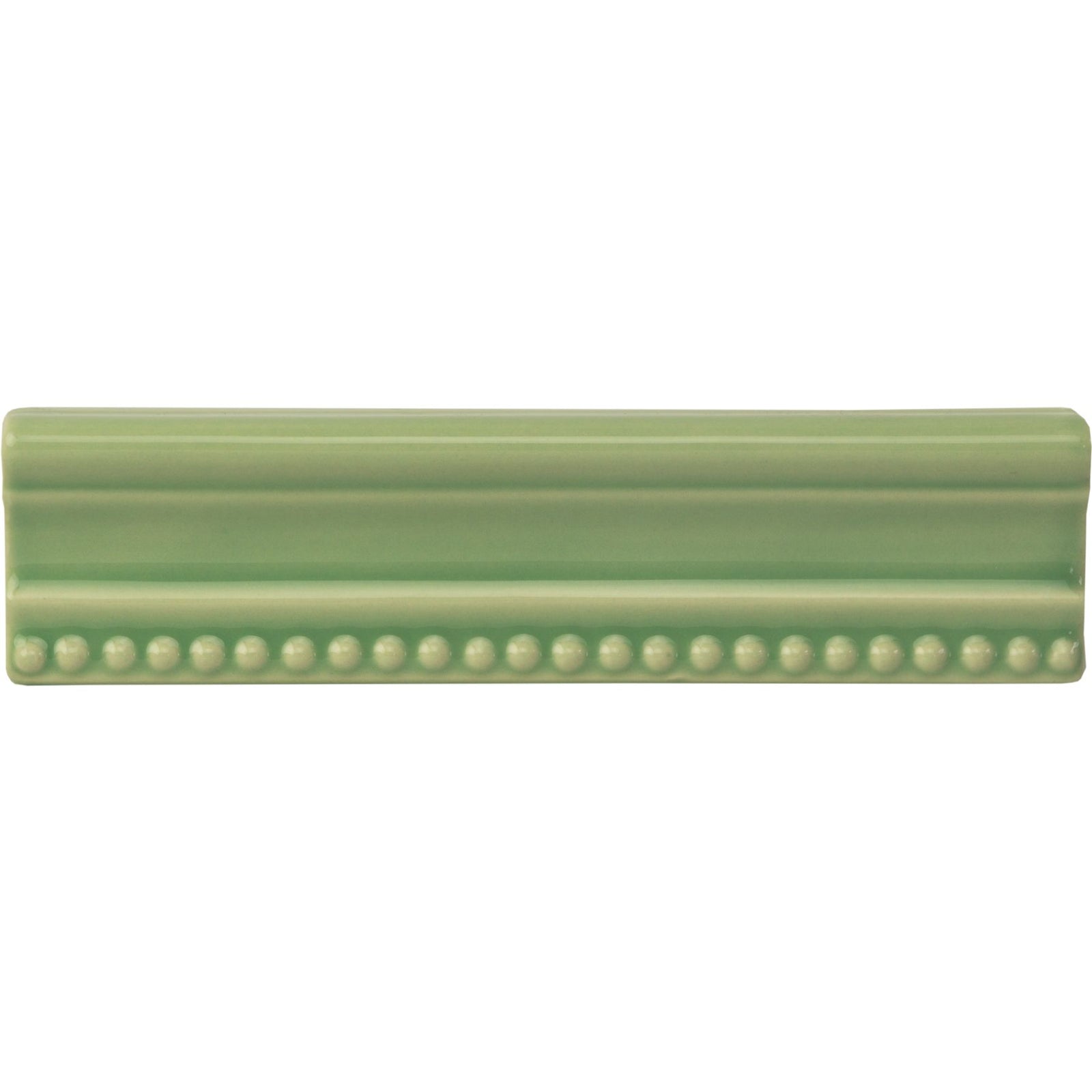 Palm Green Hogarth Moulding Ceramic Wall Tile 152x38mm