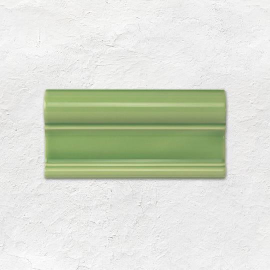 Palm Green Victoria Moulding Ceramic Wall Tile 152x75mm - Gloss