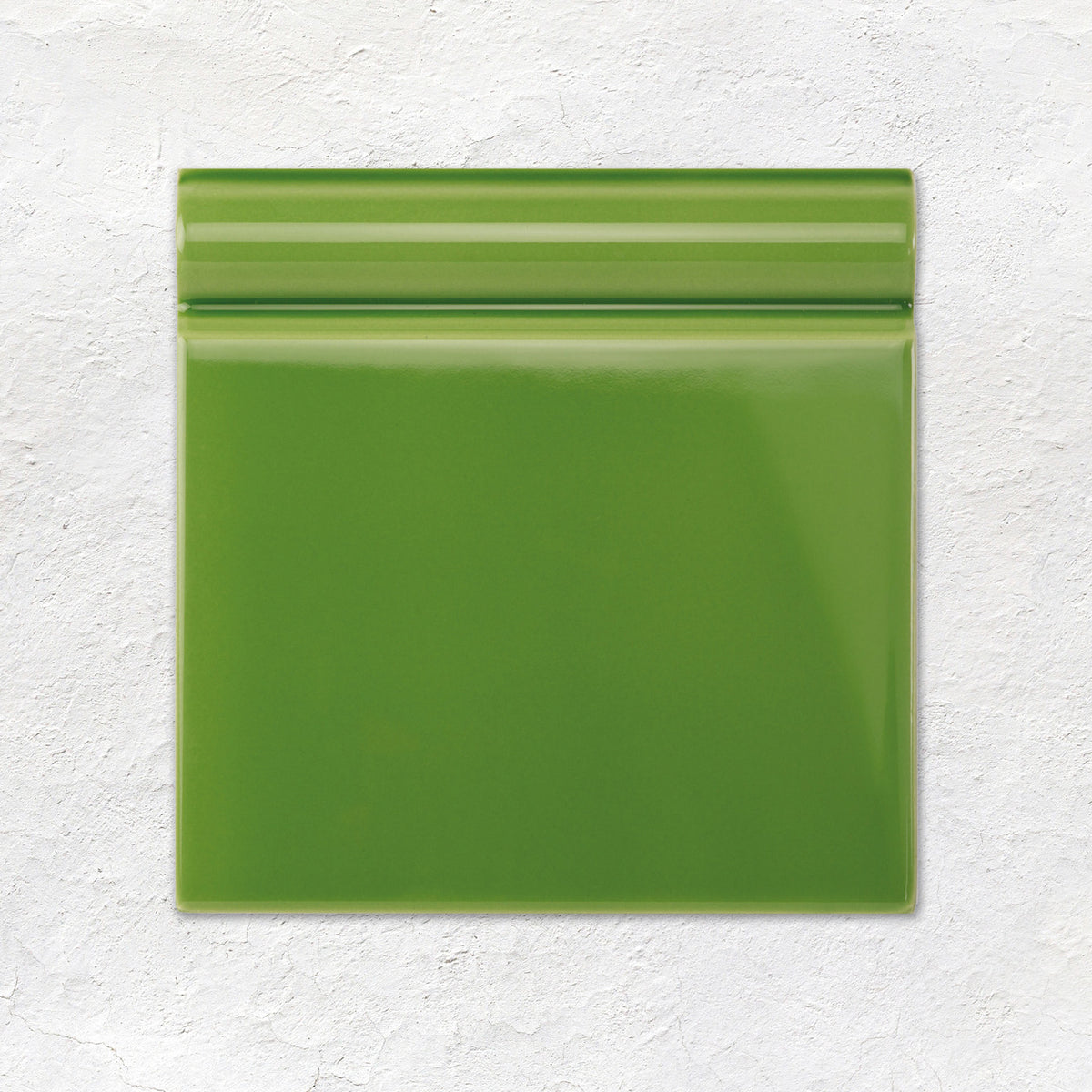 Pavilion Green Skirting Tile 152x152mm - Ceramic - Gloss