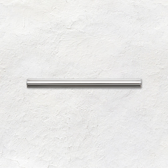 Platinum (Metallic) Omega Moulding Ceramic Wall Tile 152x12mm - Grey