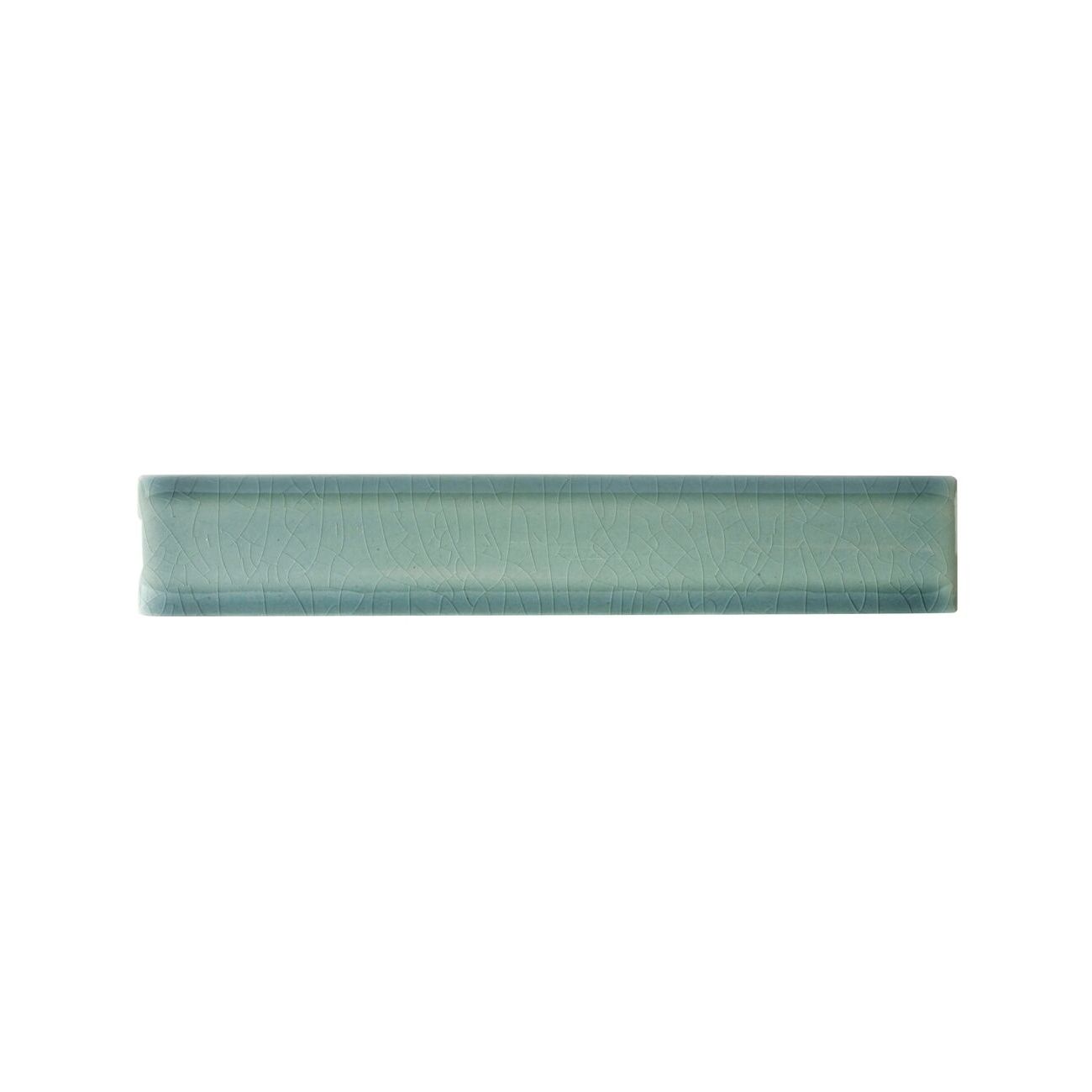 Retro Metro Green Park deep green crackle-glaze ceramic edging trim