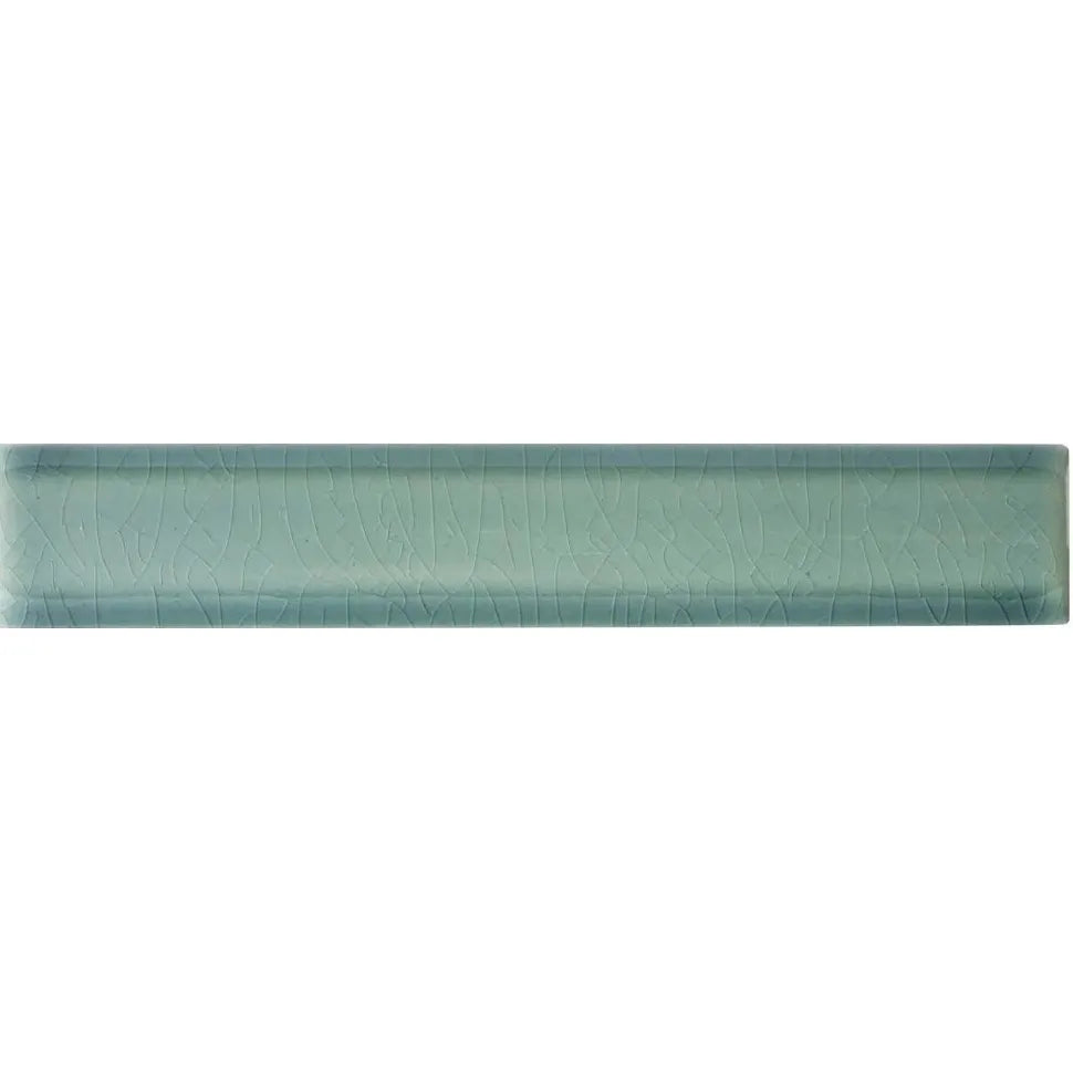 Retro Metro Green Park deep green crackle-glaze ceramic edging trim