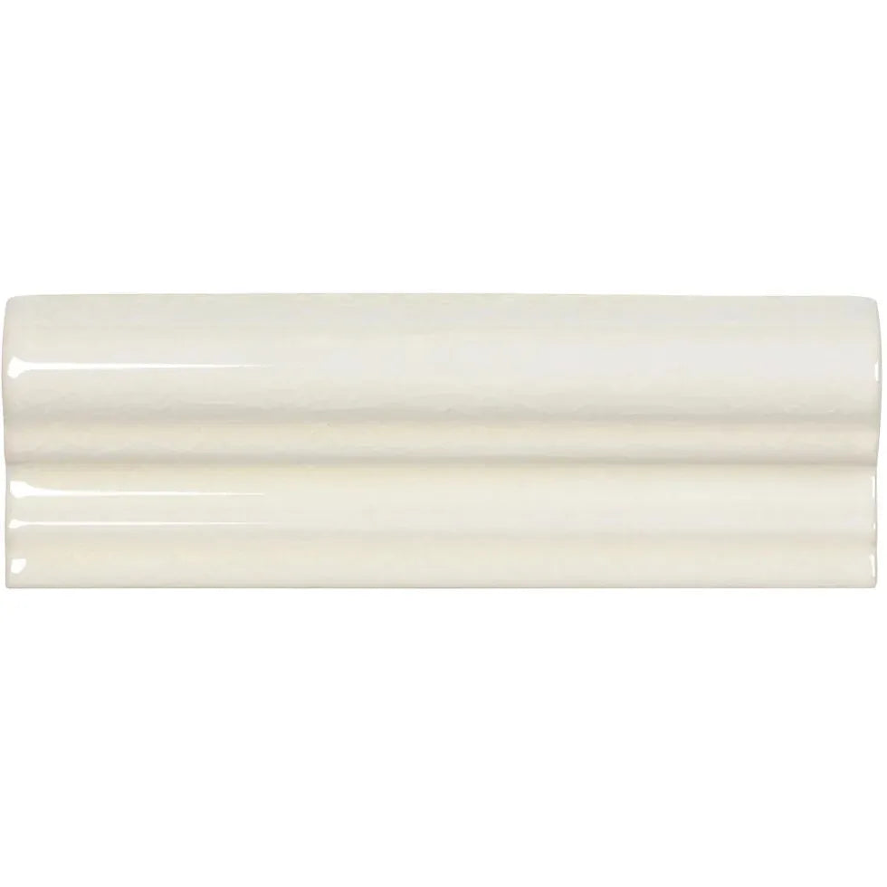 Retro Metro Marble Arch off-white crackle-glaze ceramic dado border trim