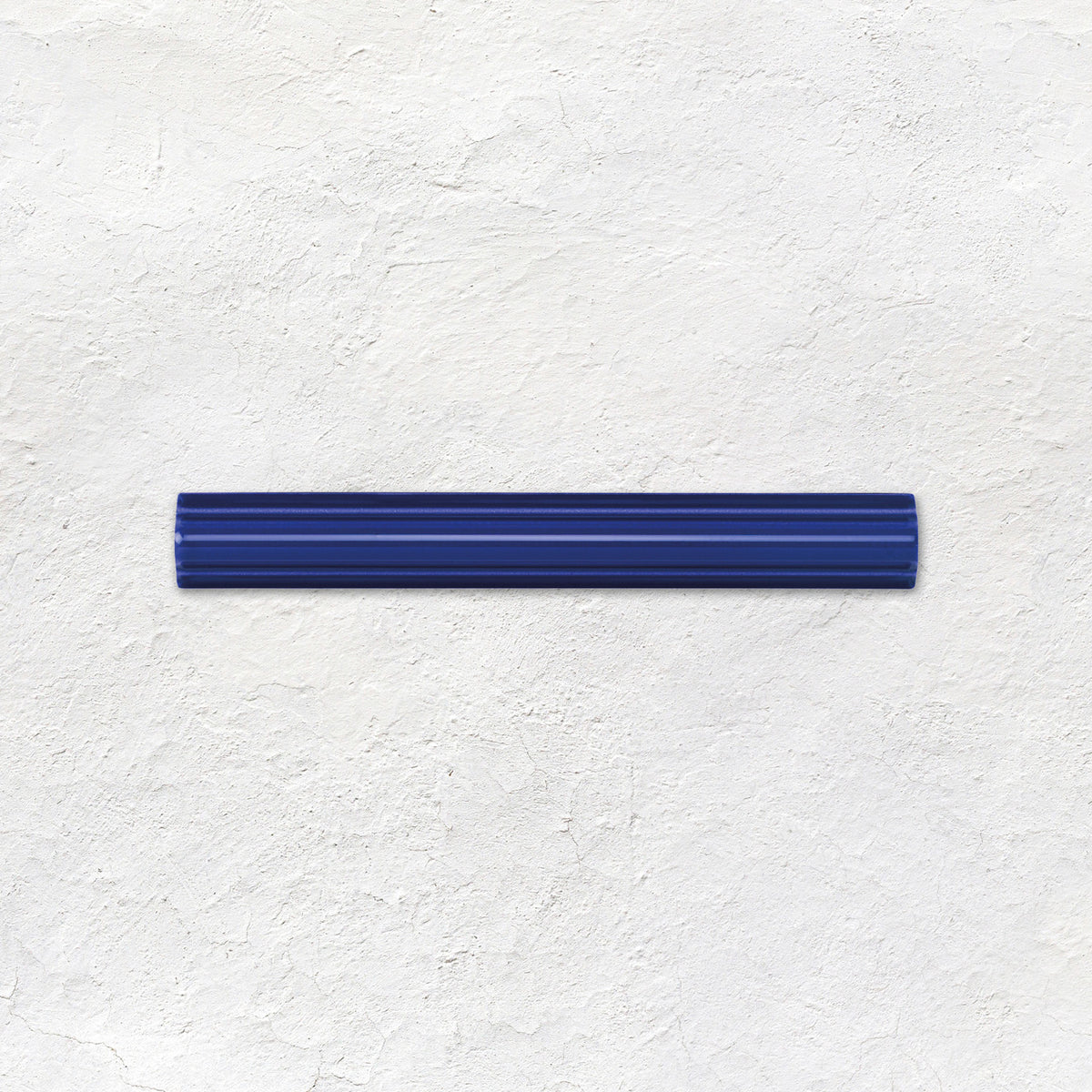 Royal Blue Astragal Moulding Ceramic Wall Tile 152x21mm - Gloss