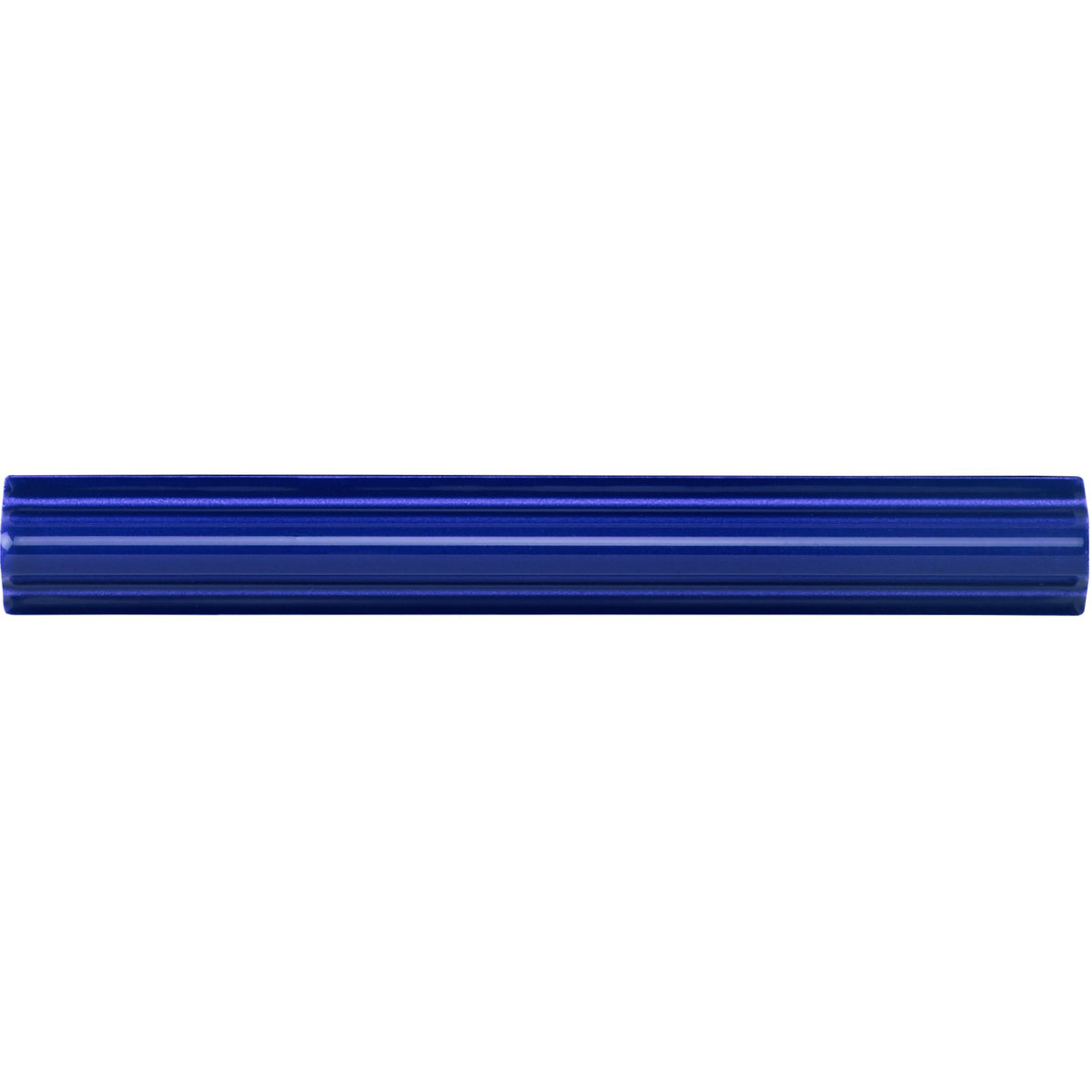 Royal Blue Astragal Moulding Ceramic Wall Tile 152x21mm - Gloss