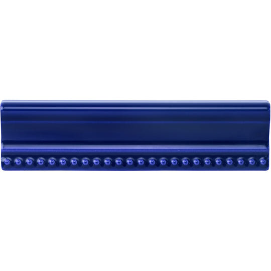 Royal Blue Hogarth Moulding Ceramic Wall Tile 152x38mm - alternate view