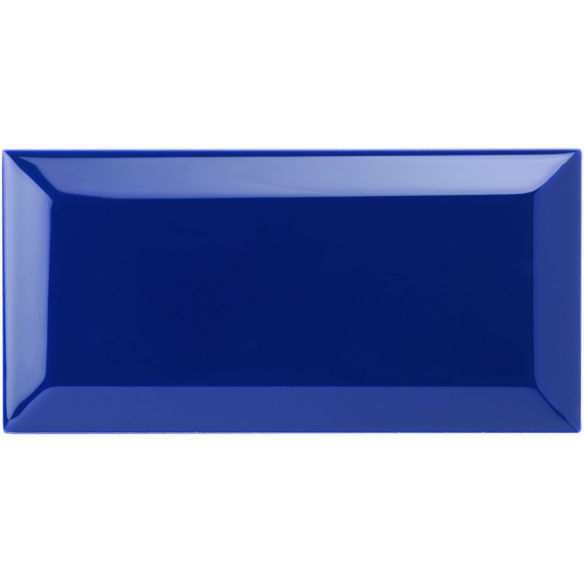 Royal Blue Metro Bevelled Tile 150x75mm - Ceramic - Gloss