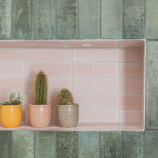 South Cliff Rose Brick Tile - alternate view