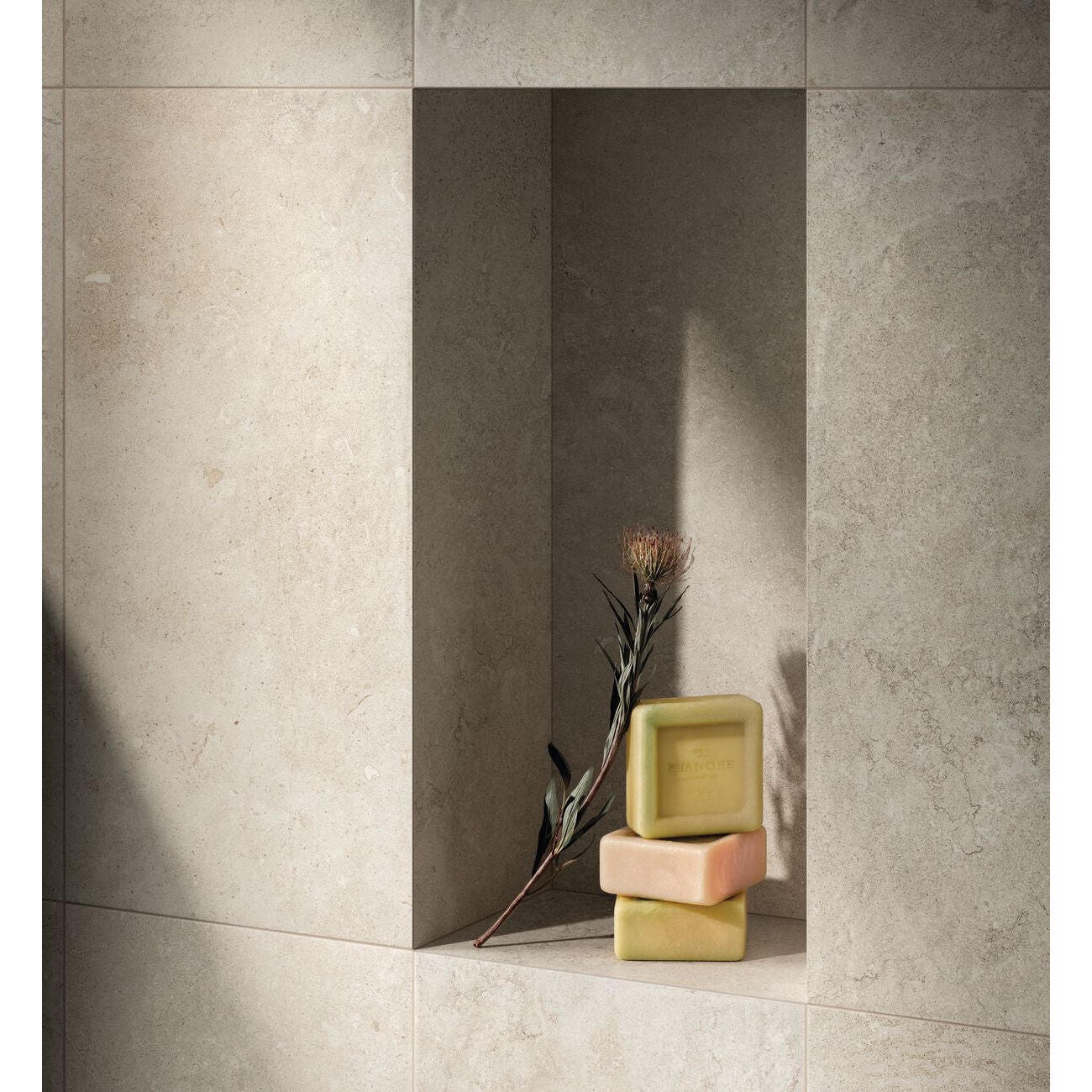 St Pierre Doux porcelain tile room setting