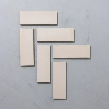 Sand White Herringbone Tile - Hyperion Tiles