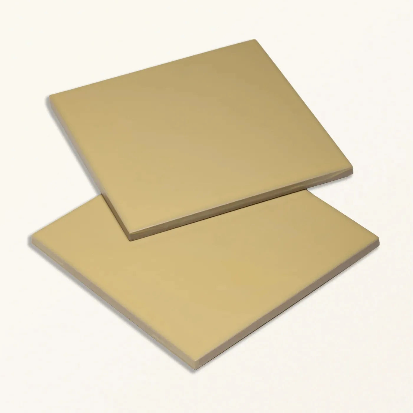 Sanderson Plain Ochre Porcelain Wall & Floor Tile 20x20cm