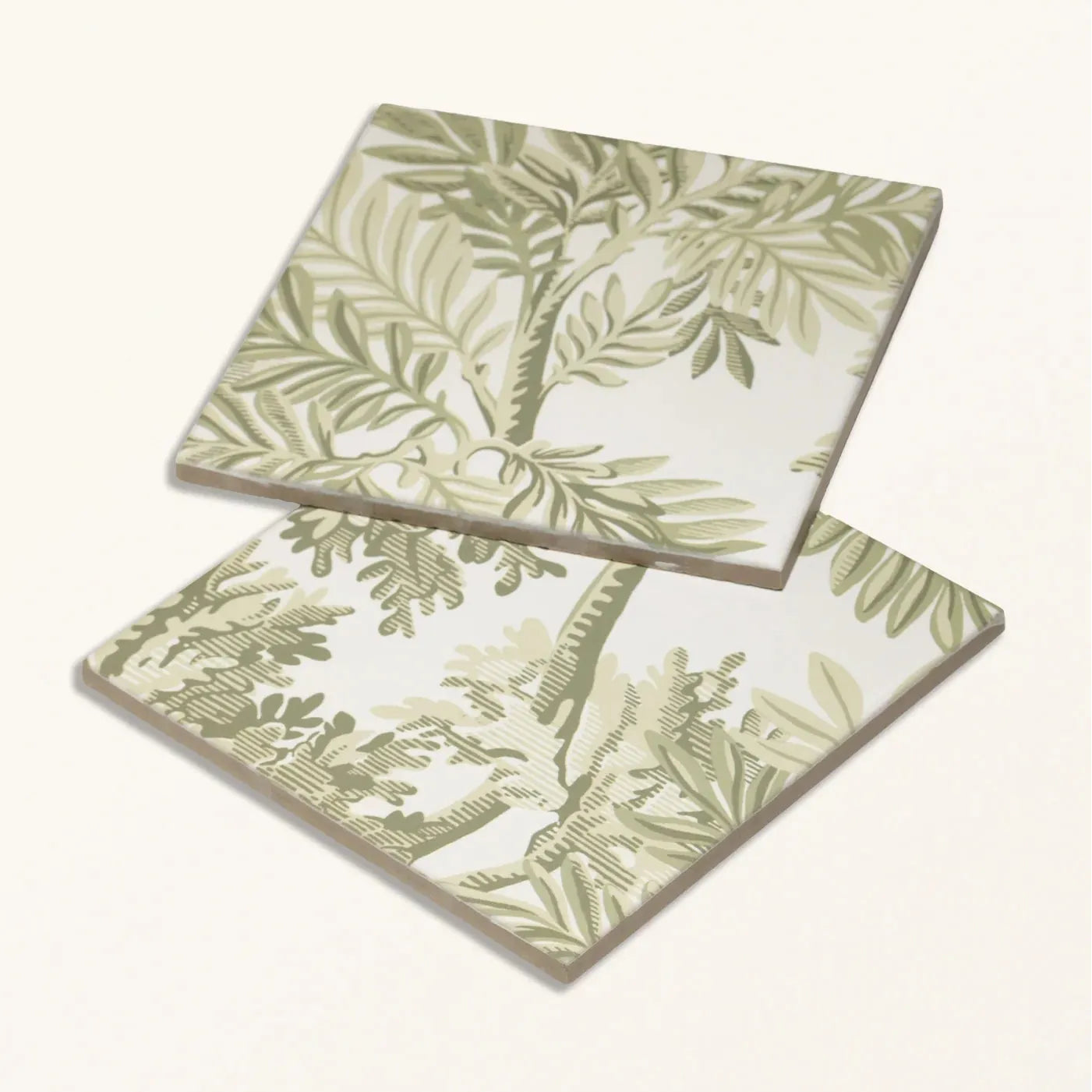 Sanderson Tapestry Trees Forest Mural Porcelain Wall & Floor Tile 20x20cm