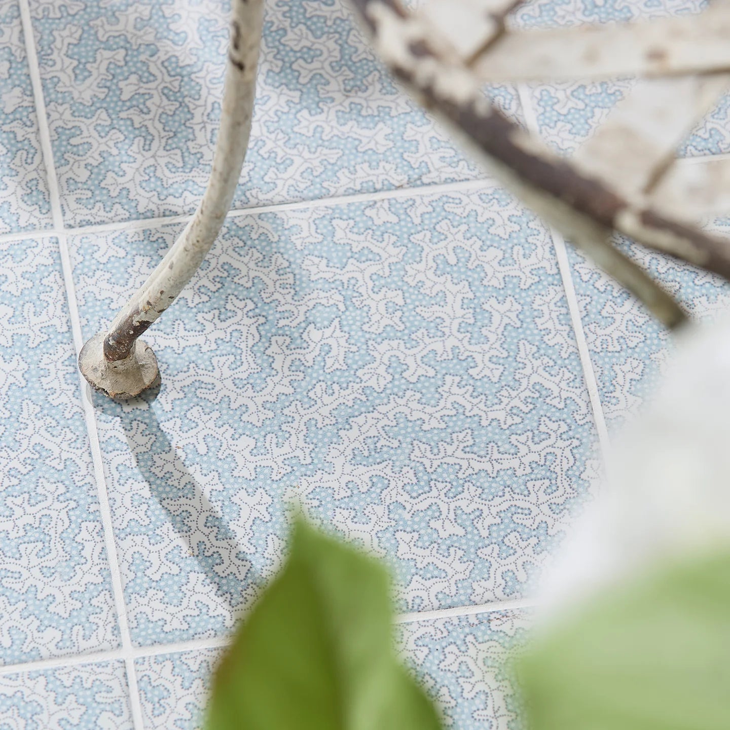 Sanderson Truffle Dove Blue Porcelain Wall & Floor Tile 20x20cm