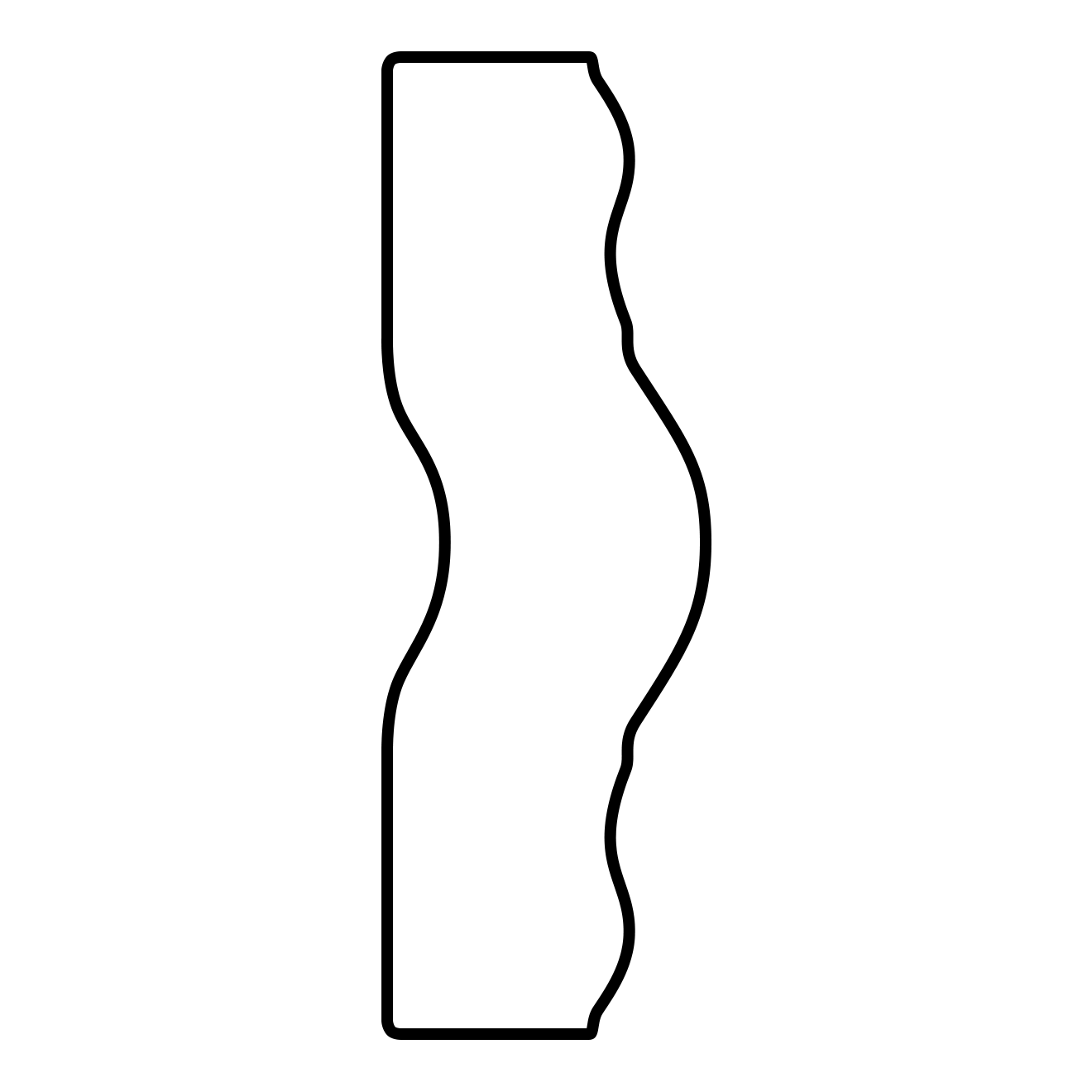 Scroll Moulding Side Profile