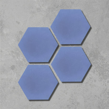 Sea Blue Hexagonal Tile - Hyperion Tiles