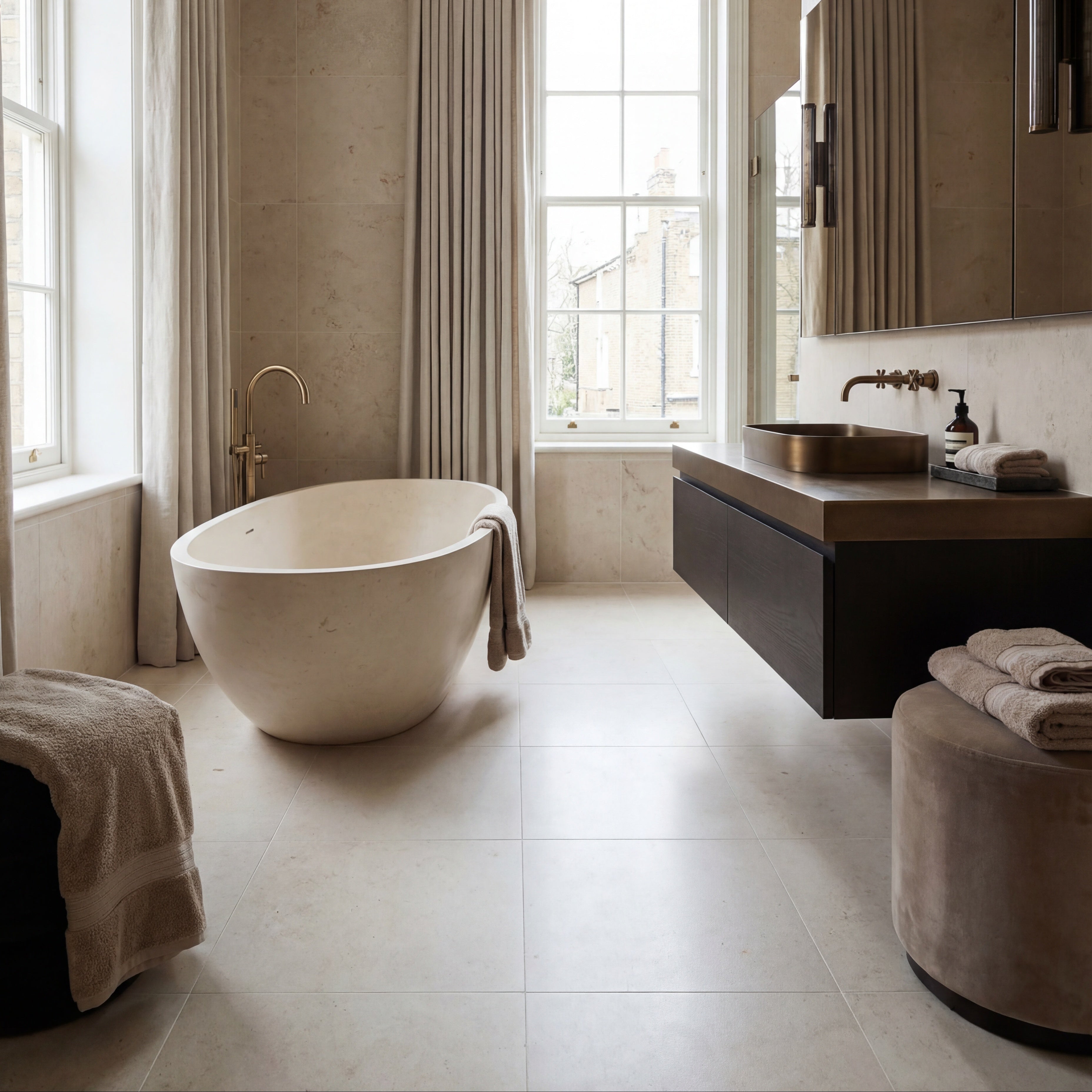 Sloane Porcelain Honed White Wall & Floor Tile