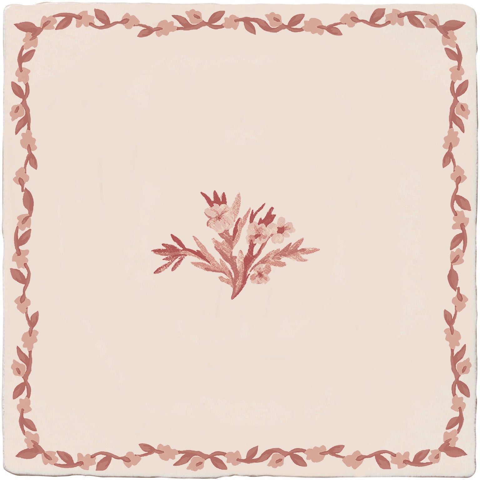 STUDIO Sanderson Aesop's Fables Madder Ceramic Wall Tile 13x13cm – detail view 4
