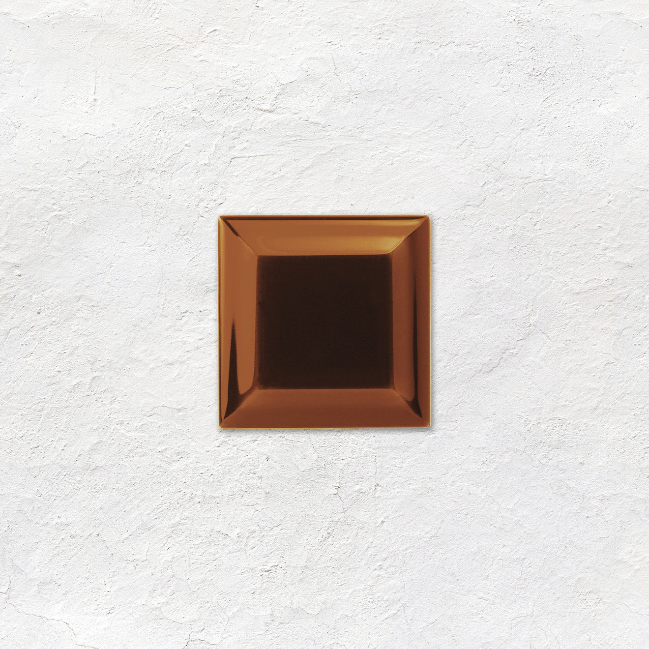 Teapot Brown Metro Bevelled Tile 75 x 75mm