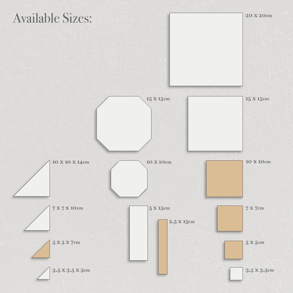 Winckelmans Unglazed Cognac 7 x 7cm porcelain tile face
